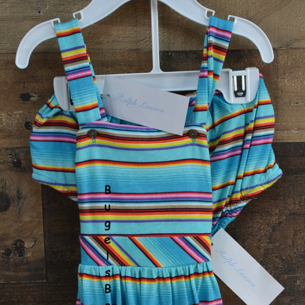 Ralph Lauren Striped Sun Dress w/Bloomers Size NWT
